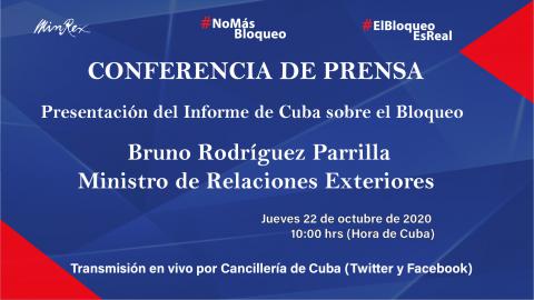 Presentará Cuba informe sobre afectaciones del bloqueo de Estados Unidos