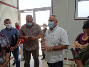 RESUME LA VISITA EL MINISTRO Y AGRADECE A SUS TRABAJADORES Y DIRECTIVOS.