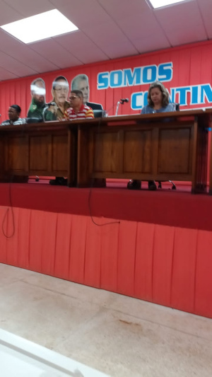 Presentación a los diputados