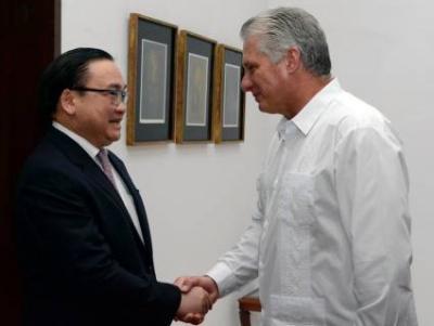 Recibe diaz Canel