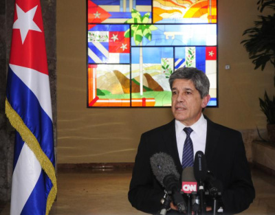 Declaraciones a la prensa del director general de Estados Unidos del MINREX, Carlos Fernández de Cossío