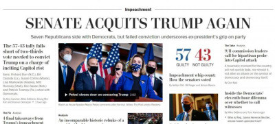 Absuelven a Trump en juicio político