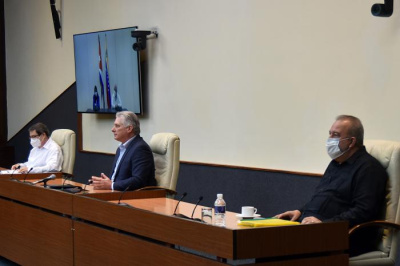 Presidente Díaz-Canel sostuvo encuentro con la Vicepresidenta Ejecutiva de Venezuela