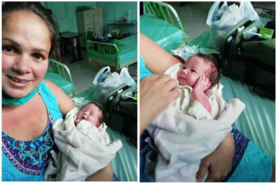 De alta y en casa, la primera bebé nacida de madre en estado crítico por la COVID-19