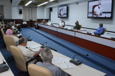 Díaz-Canel: «Nos urge controlar definitivamente el actual rebrote de COVID-19»