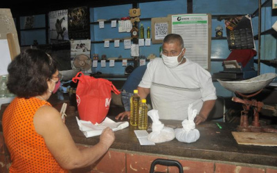 ¿Cómo se conformaron los módulos de alimentos donados? 