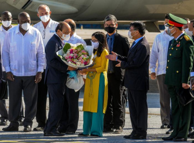 Presidente de Vietnam arribó a Cuba en visita oficial para fortalecer lazos bilaterales