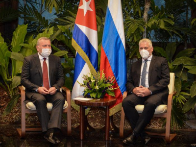 Recibió Díaz-Canel a Vicepresidente del Gobierno de la Federación de Rusia 